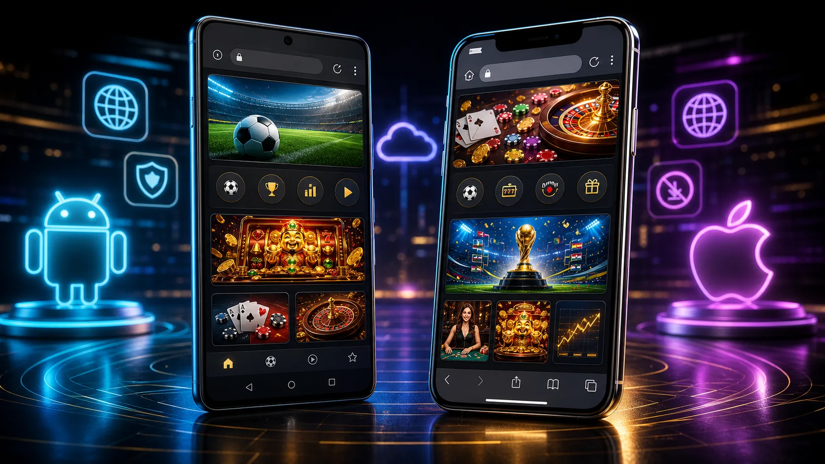 Experiência banzaibet compatível com Android e iOS no navegador mobile